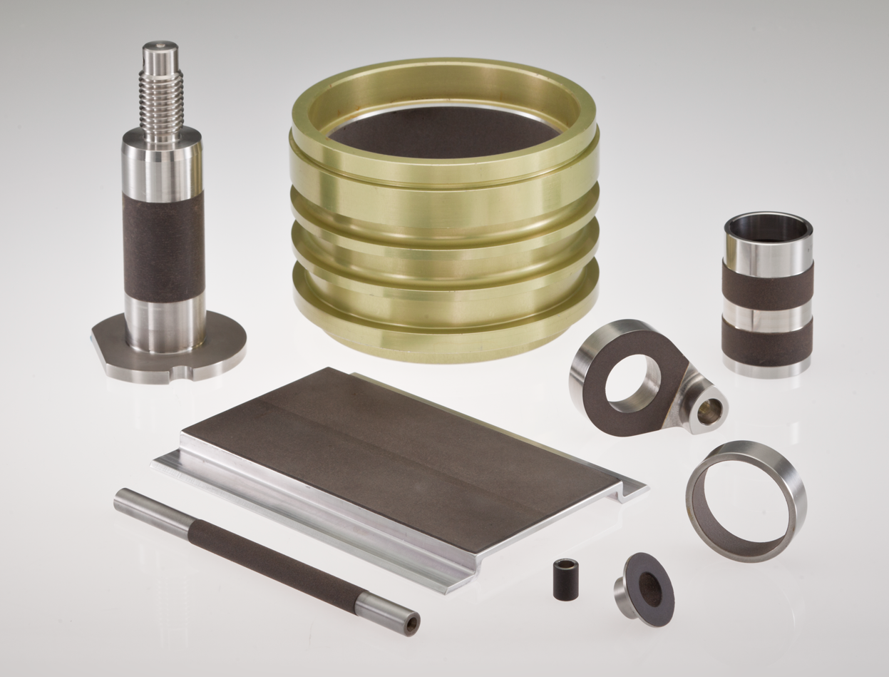 Products lined with NHBB’s Oscimax® brand of machineable self-lubricating liner technology. 