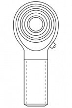 Metal-to-metal rod end bearing