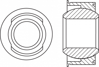 Loader slot spherical bearing